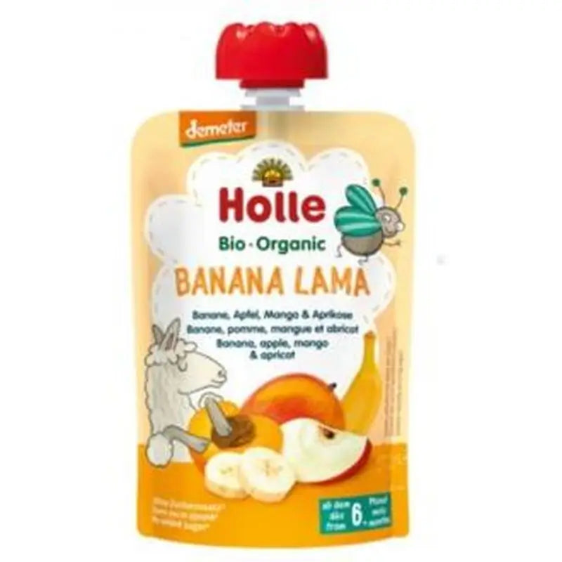 Holle Smoothie Banana Lama Platano 6Months 100Gr Demeter