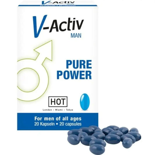 Hot V-Activ Capsules For Men, 20 Capsules