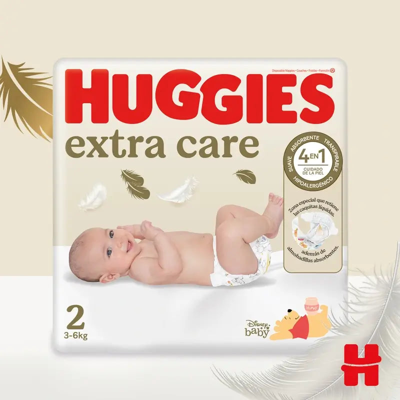 Huggies Extra Care Size 2 (3-6 Kg) Disney Baby Diaper, 24 pcs.
