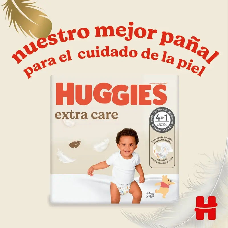 Huggies Extra Care Size 4 (8-16 Kg) Disney Baby Nappy , 76 pieces