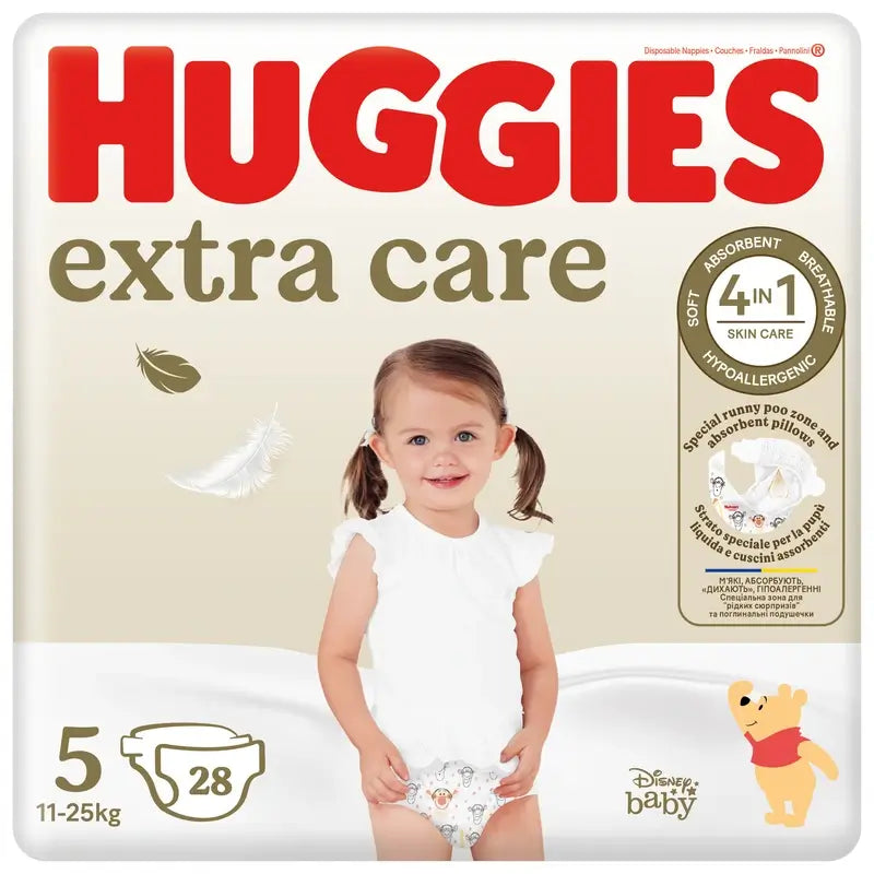 Huggies Extra Care Size 5 (11-25 Kg) Disney Baby Diaper, 28 pieces