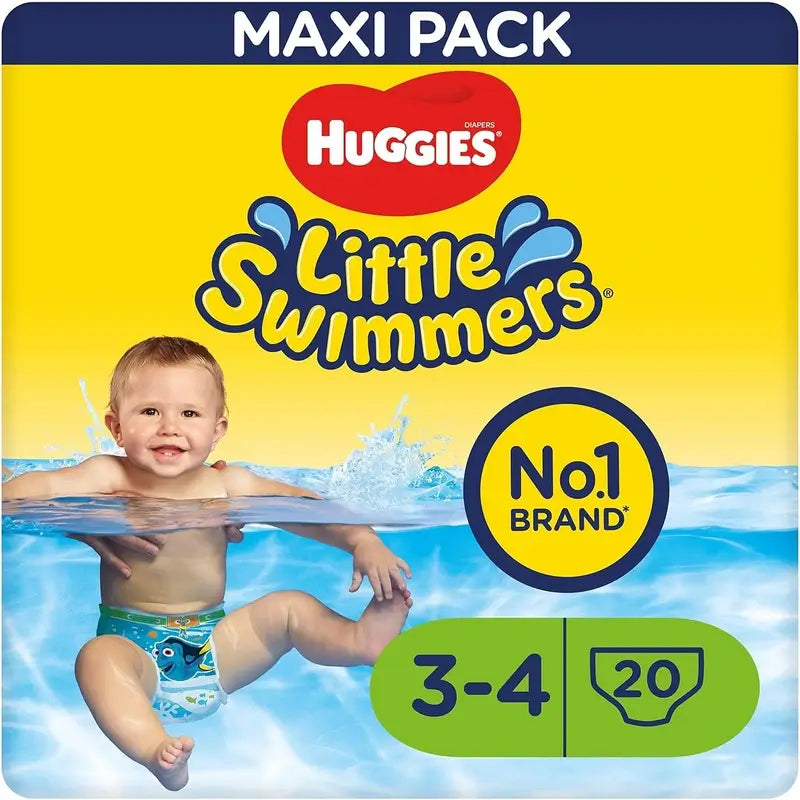 Huggies Little Swimmers Size 3-4 (7–15 kg), Swim Nappies, 20 pieces