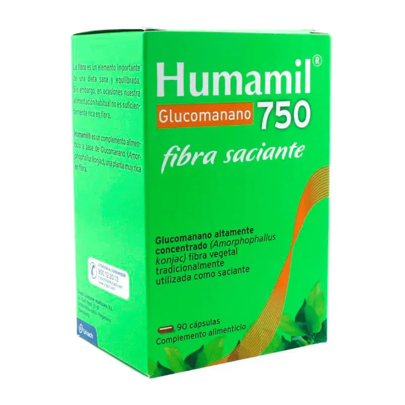 Humamil Glucomannan 750 mg, 90 capsules