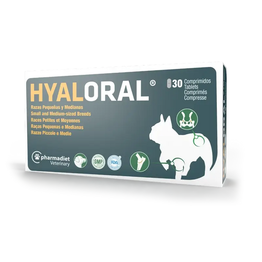 Hyaloral Small & Medium Breed Dog, 30 tablets