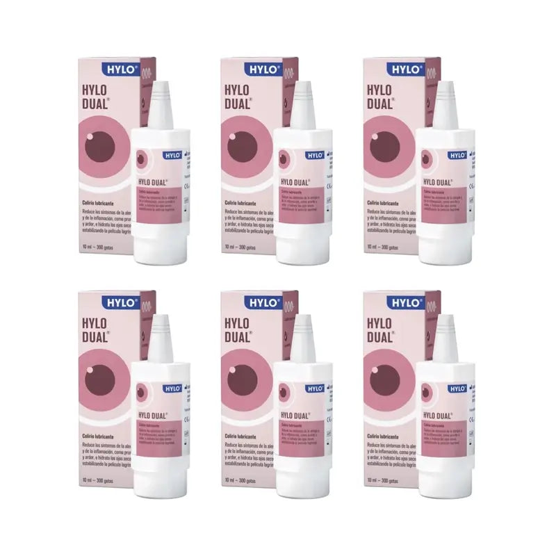 Hylo Dual Eye Drops 10 ml, Pack of 6