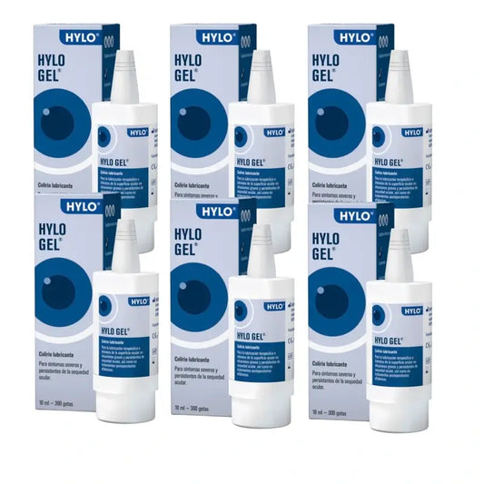 Hylo Gel Eye Drops 10 ml, Pack of 6