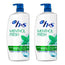 H&S Menthol Shampoo, Pack 2 x 1000 ml