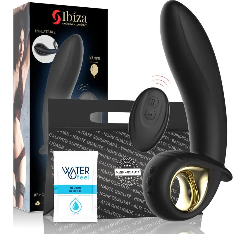 Ibiza Technology Inflatable Anal/Vaginal Remote Control Vibrator