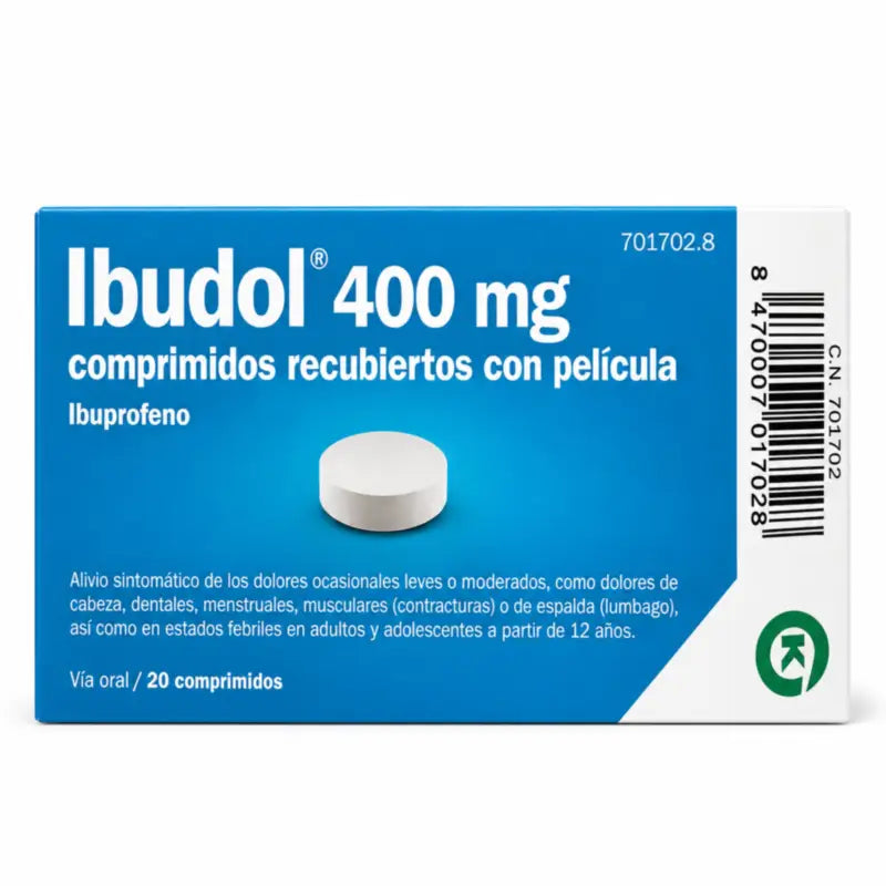 Ibudol Efg 400 mg 20 film-coated tablets