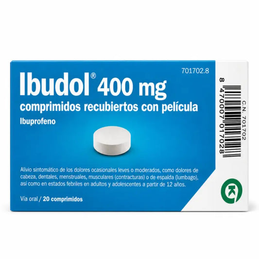 Ibudol Efg 400 mg 20 film-coated tablets
