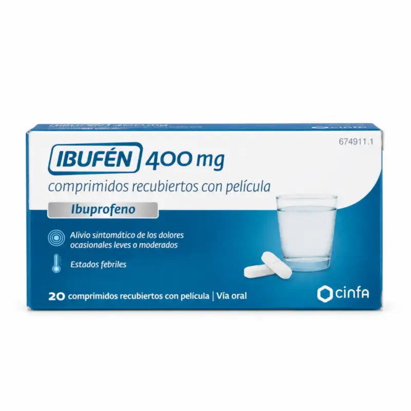 Ibufen 400 mg, 20 Film-coated Tablets