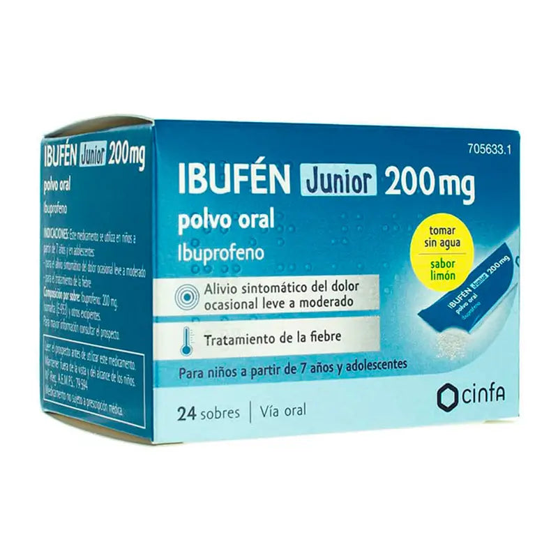 Ibufen Junior 200 mg Oral Powder, 24 Sachets