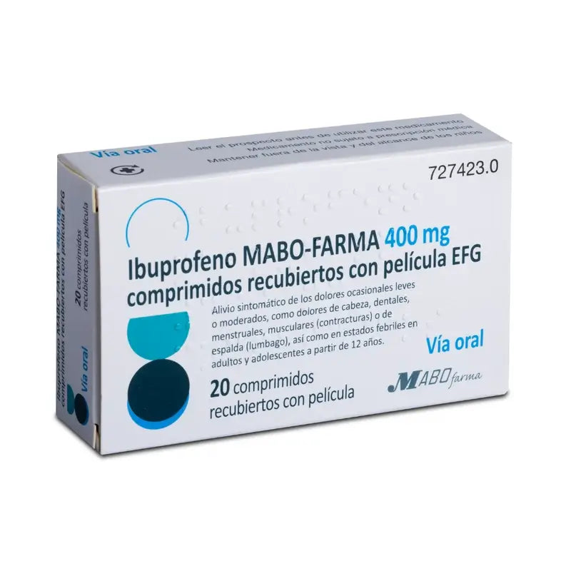 Ibuprofen Mabo-Farma 400 mg film-coated tablets Efg, 20 tablets