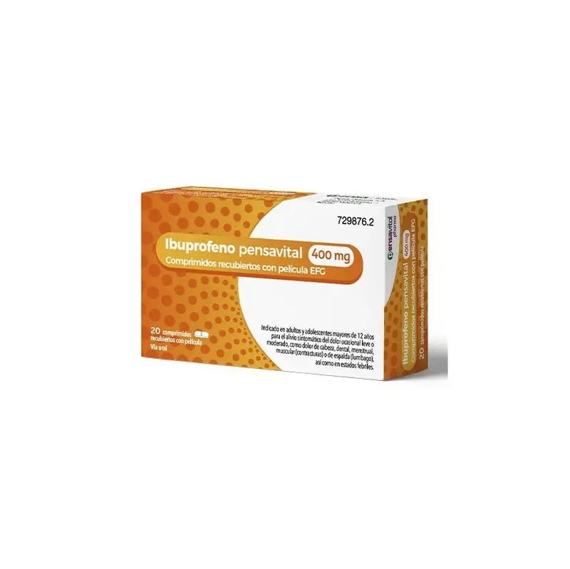 Ibuprofen Pensavital Efg 400 mg, 20 Film-coated Tablets