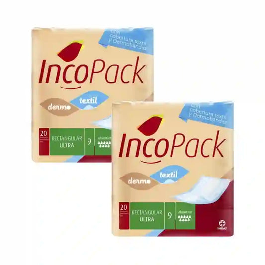 Incopack Rectangular Absorbent Pad Ultra Super Night , Pack 3, 240 Units