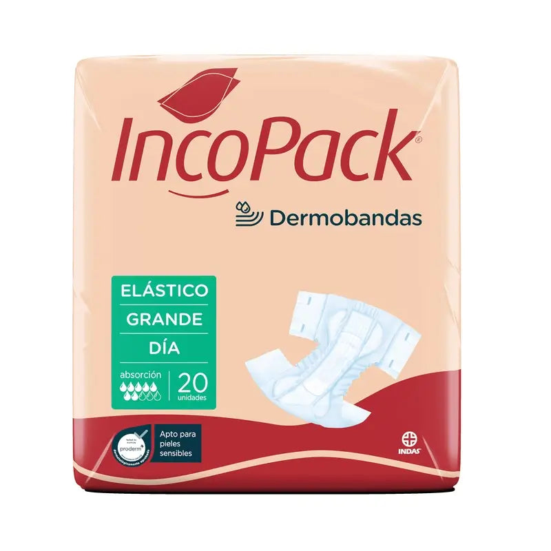 Incopack Anatomical Elastic Anatomical Day Large Size, 80 pcs.