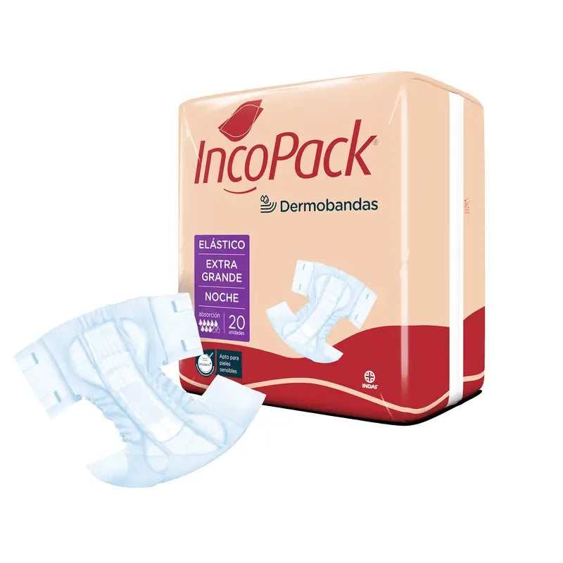 Incopack Elastic Absorbent Night Absorbent Extra Large Size , 80 units