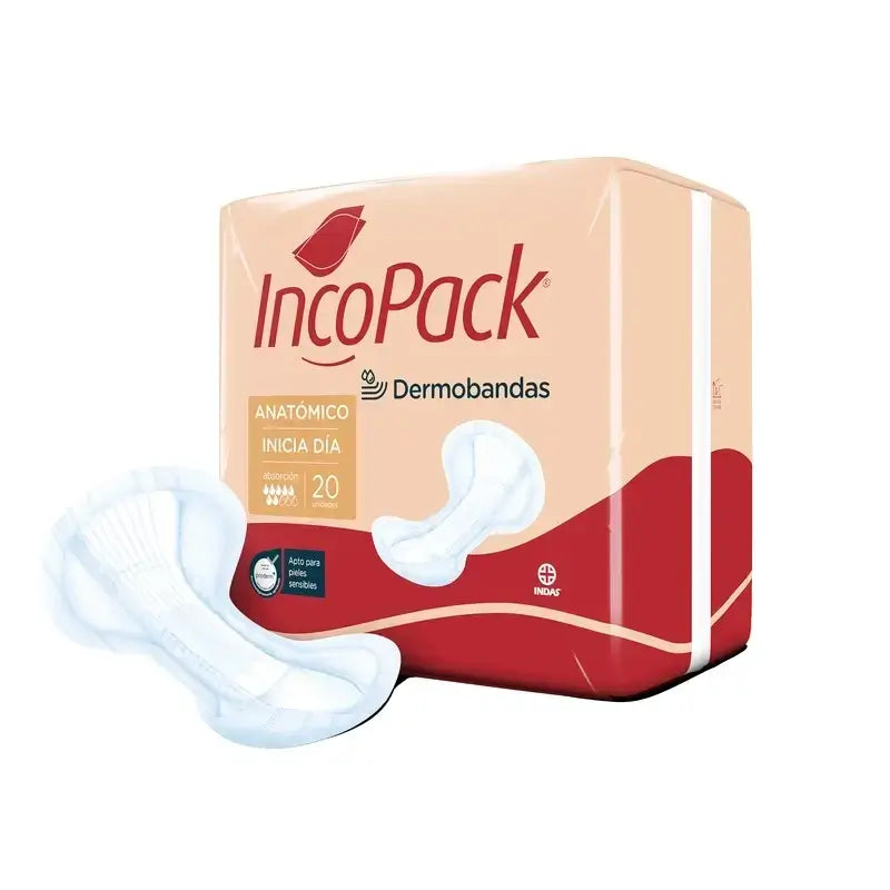 Incopack Inicia Anatomical Day , Pack 4, 320 Units