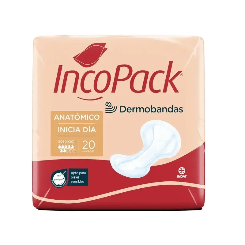 Incopack Inicia Anatomical Day , Pack 4, 320 Units
