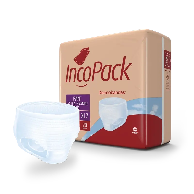 Incopack Absorbent Pant Day Extra Large Size , 80 units