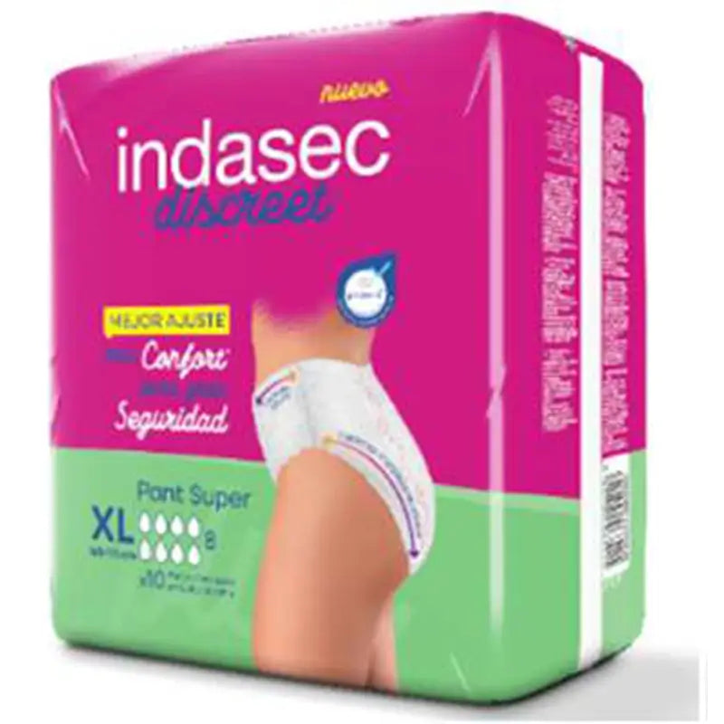 Indasec Discreet Pant Plus Xl, 12 units