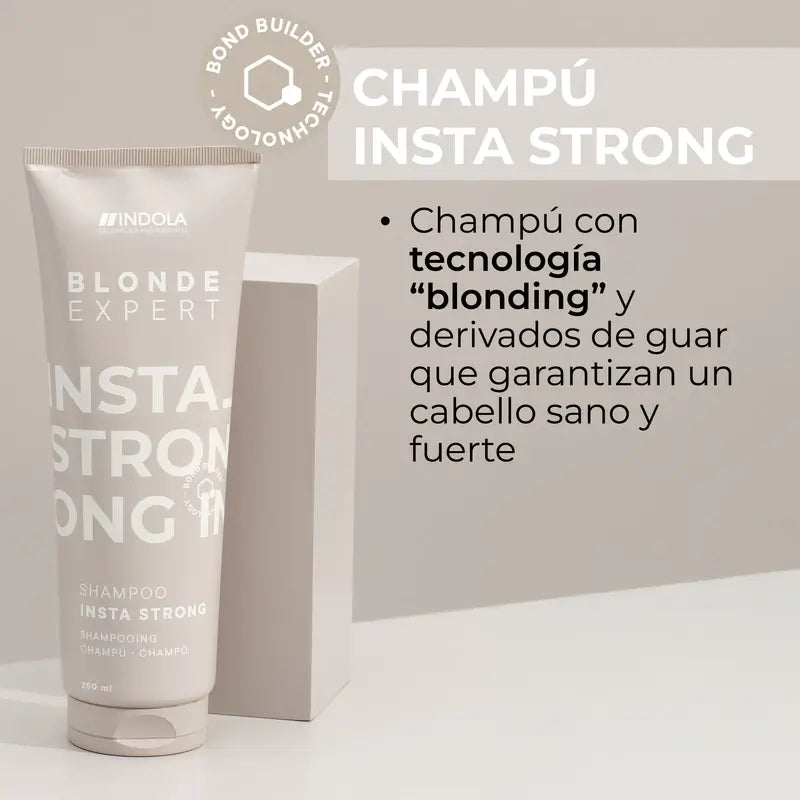 Indola Instastrong Professional Blonde Shampoo, 250 Ml