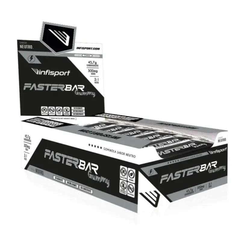 Infisport Box Faster Gourmet Gummy Neutral Flavour , 16 units