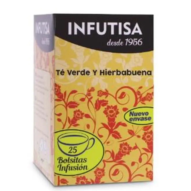 Infutisa Green Tea With Peppermint Infusion 25Pouches