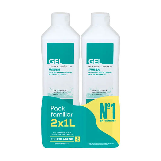 Inibsa Dermatological Gel Pack, 2x1L