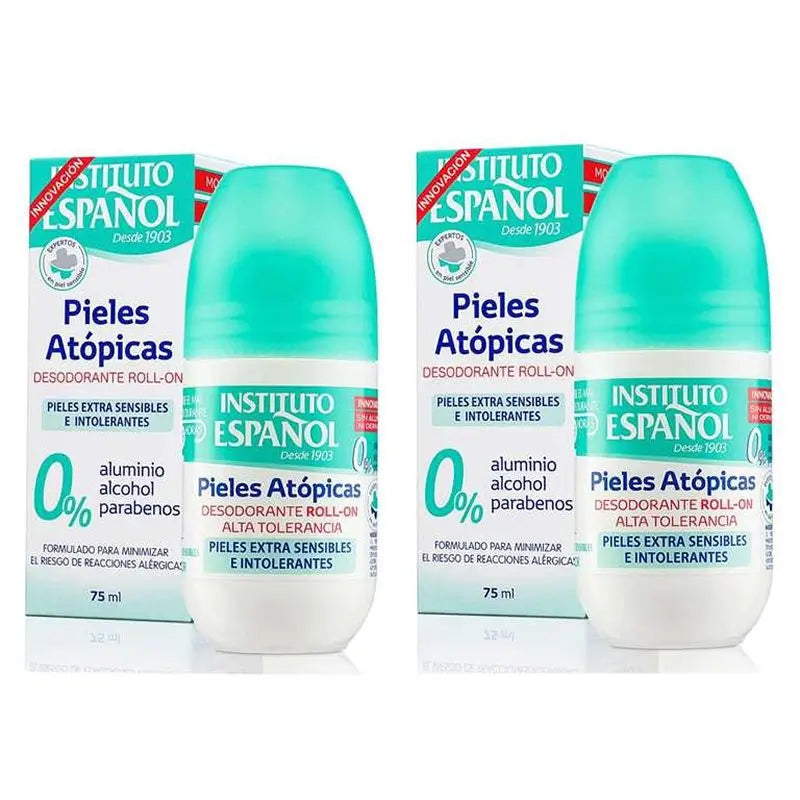 Instituto Español Atopic Skin Deodorant Roll On , 2 x 75 ml