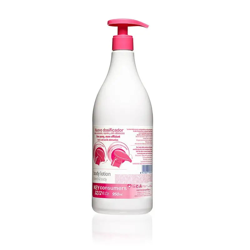 Instituto Español Rose Hip Lotion Dispenser, 950 ml