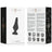 Intense Anal Toys Anal Plug Pipo S Silicone Black 9.8 Cm