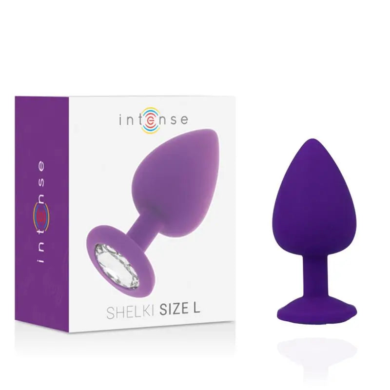 Intense Anal Toys Shelki L Anal Plug Purple