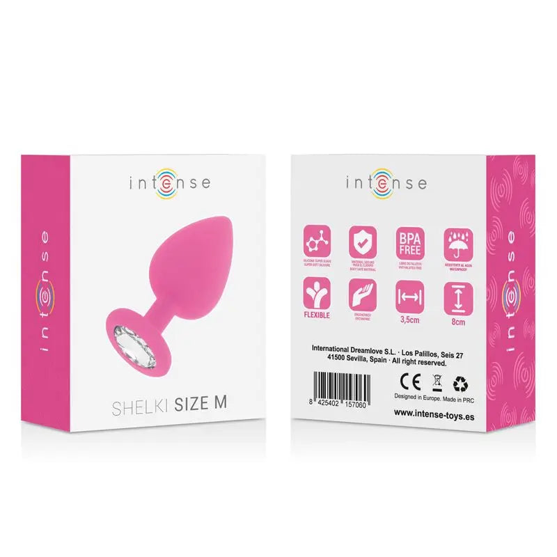 Intense Anal Toys Shelki M Anal Plug Fuchsia