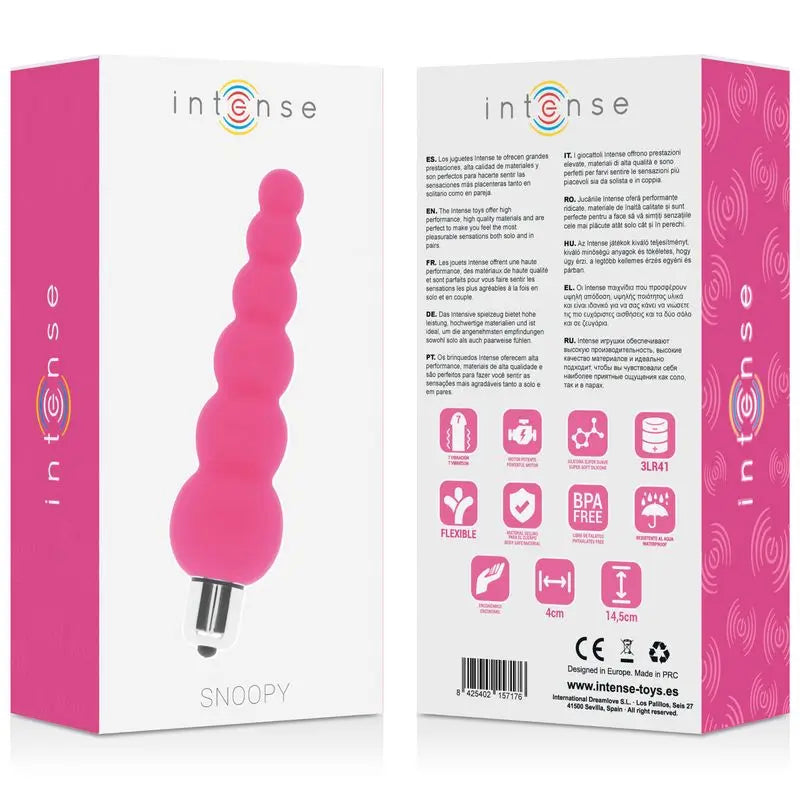 Intense Anal Toys Snoopy 7 Speeds Silicone Intense Pink