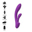 Intense Toys Luigi Vibrator Rabbit Liquid Silicone Purple