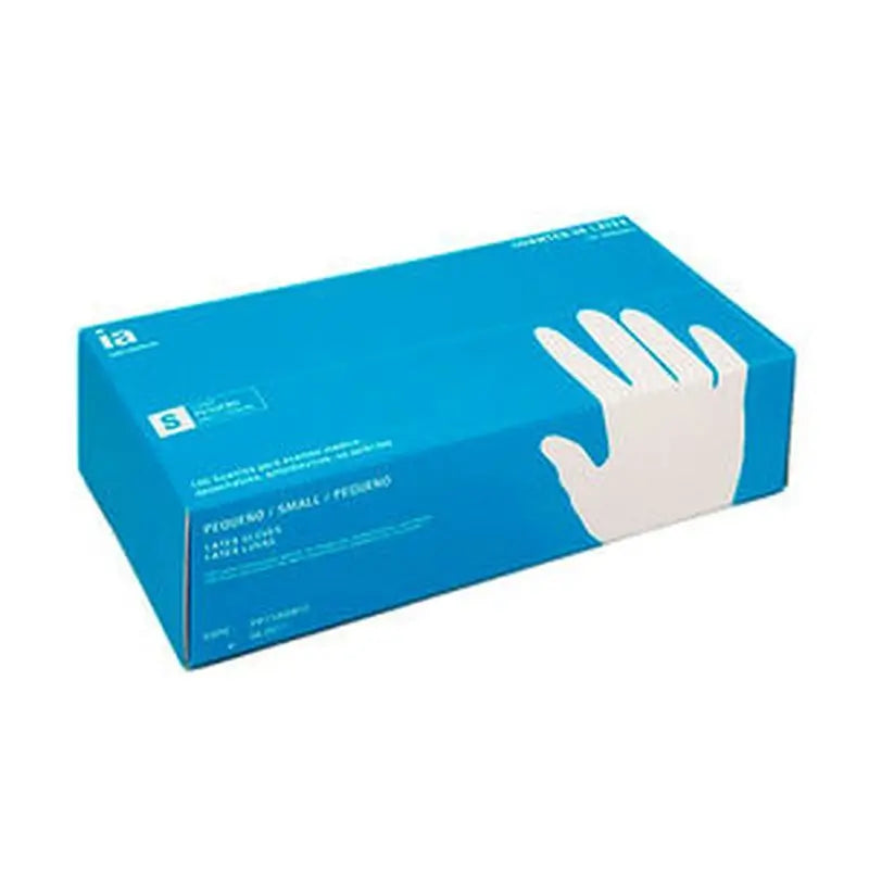 Interapothek Latex Gloves C/Pol Size S, 100 pcs.