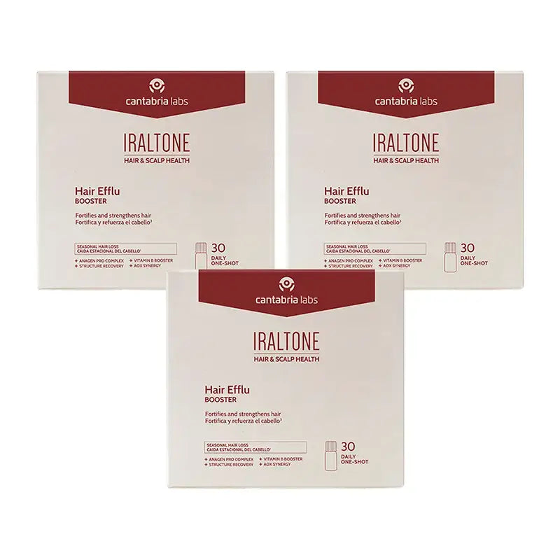 Iraltone Capillary Efflu Booster, Pack 3 , 90X15Ml
