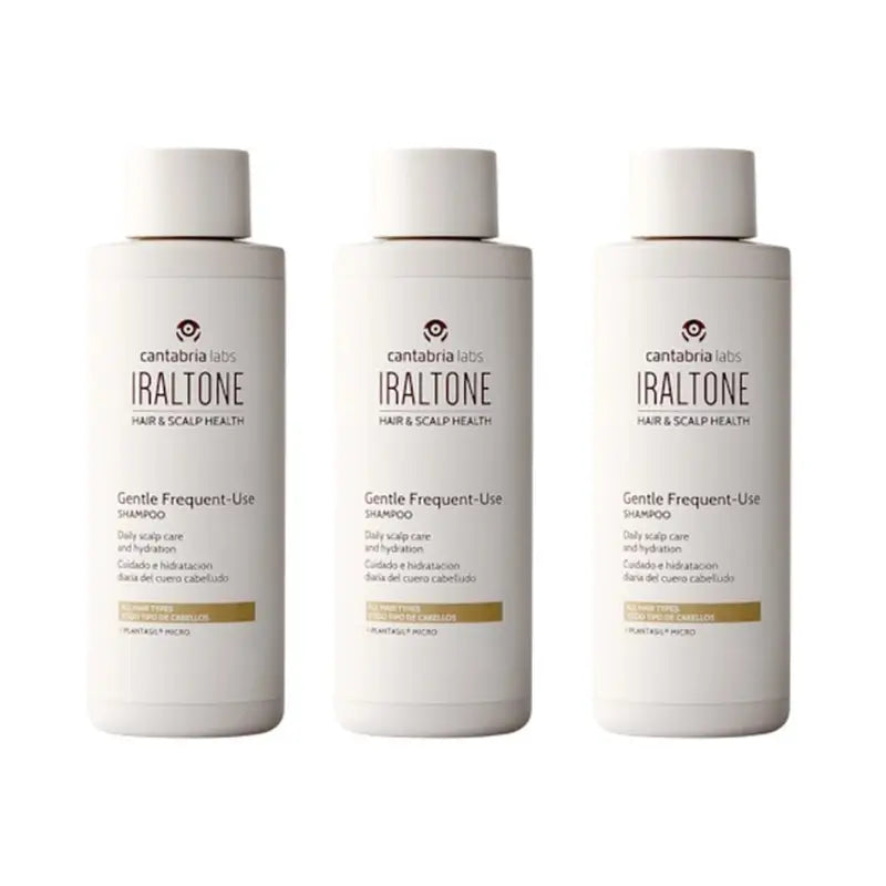 Iraltone Gentle Frequent Use Shampoo, Pack 3 x 200 ml
