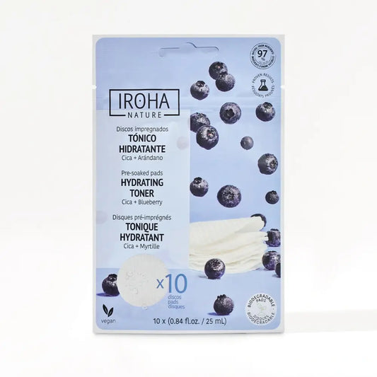 Iroha Nature Moisturising Tonic Discs, 10 pcs.