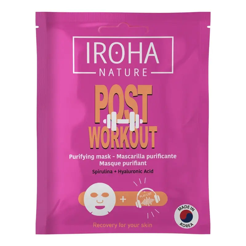 Iroha Nature Purifying & Soothing Post Workout Face Mask , 1 unit