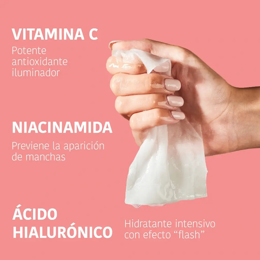 Iroha Nature Illuminating Facial Tissue Mask - Vitamin C , 20 ml