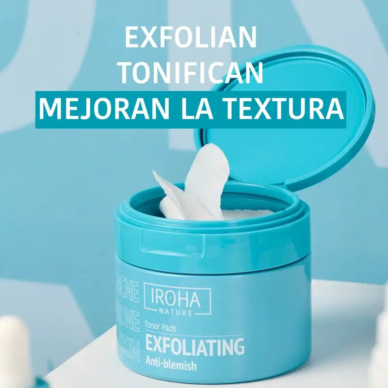 Iroha Nature Oily Skin Exfoliating Anti-Imperfection Toning Discs, 50 pcs.