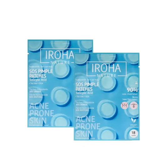 Iroha Nature SOS Pimple Patches with Salicylic Acid – Pack of 2