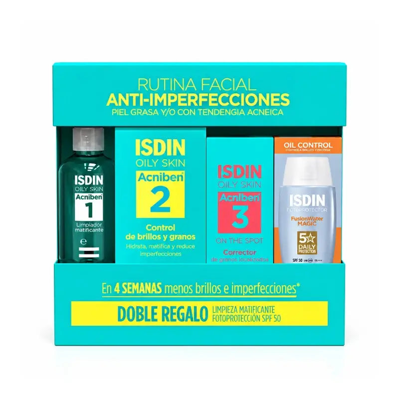 Isdin Acniben Anti-Blemish Facial Routine, 1 pack