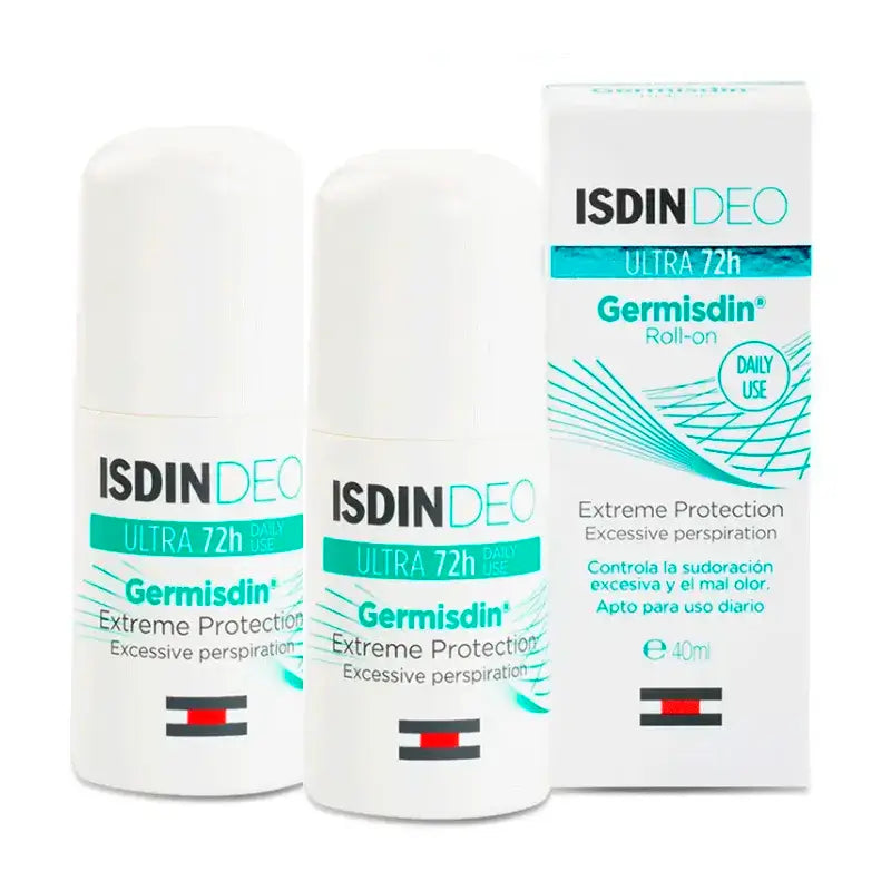Isdin Deo Germisdin Roll On, Pack 2 x 40 ml