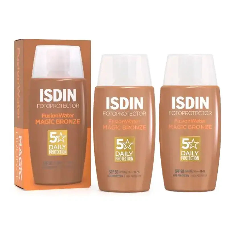 Isdin Fotoprotector Fusion Water Colour Dark SPF 50 Pack 2 x 50 Ml
