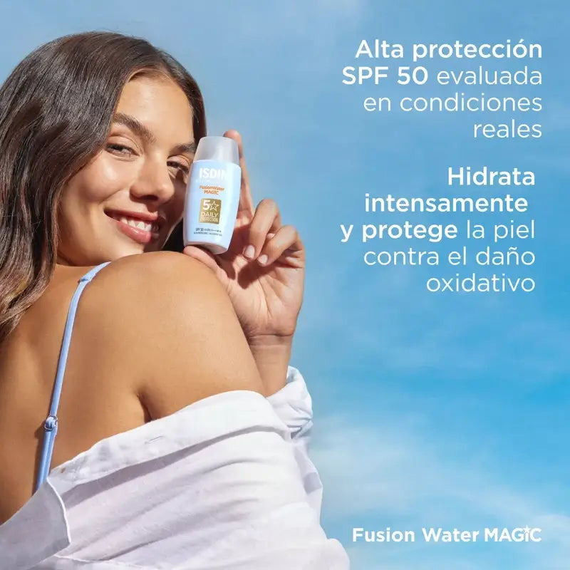 Isdin Fusion Water Magic Solar and Facial SPF 50+, 2 x 50 ml