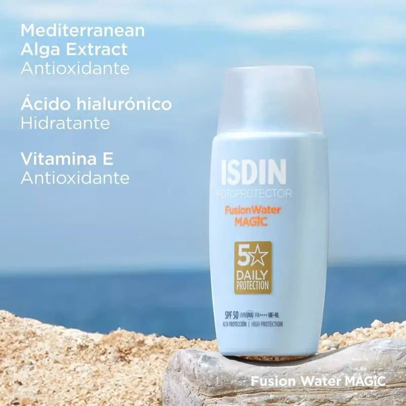 Isdin Fusion Water Magic Solar and Facial SPF 50+, 2 x 50 ml