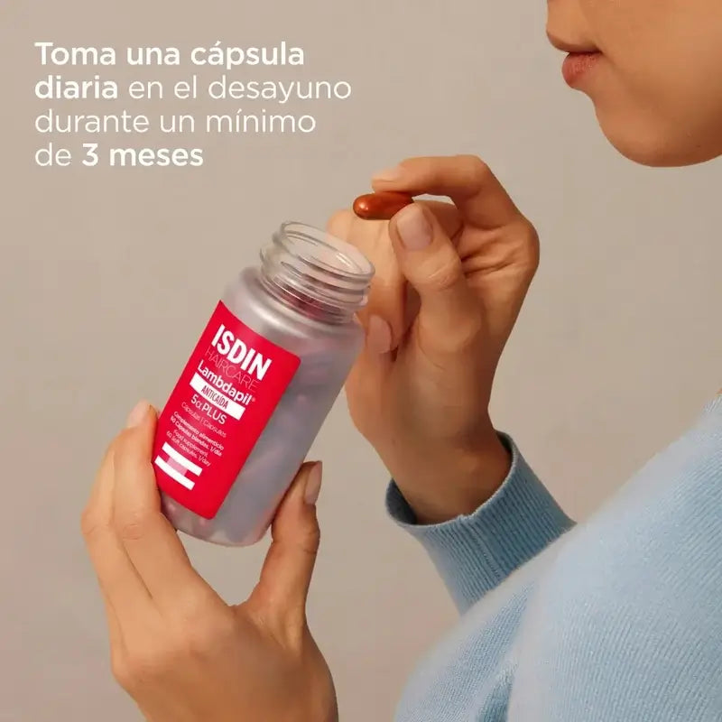 Isdin Lambdapil 5 Alfa Plus Capsules, Pack 3 x 60 Units